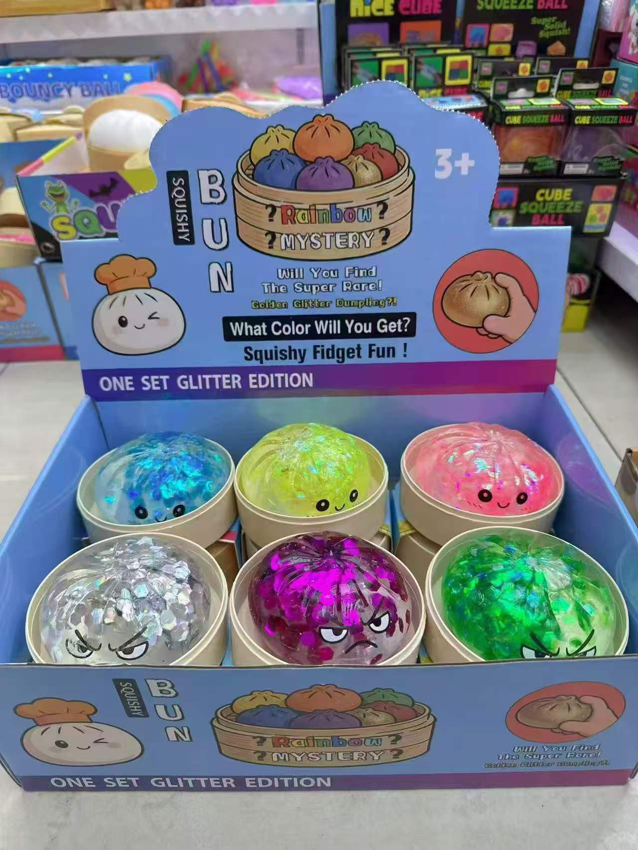Squishy Rainbow Mystery Bun Dumpling Sürpriz Kutu